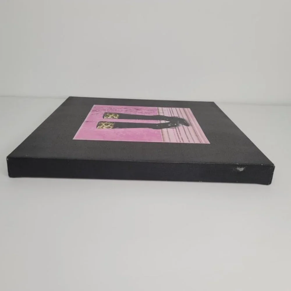 Hobby Lobby Canvas Wall Hanging 12in x 12in‎ Decor Tall Black Boots